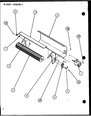 Blower assembly (ptc07300e/p9999701r) (ptc07400e/p9806701r) (ptc07300ec/p9811701r) (ptc07400ec/p9872401r)