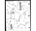 Amana PTC12300E/P9999729R compressor & tubing (ptc07300e/p9999701r) (ptc07400e/p9806701r) (ptc07300ec/p9811701r) (ptc07400ec/p9872401r) diagram