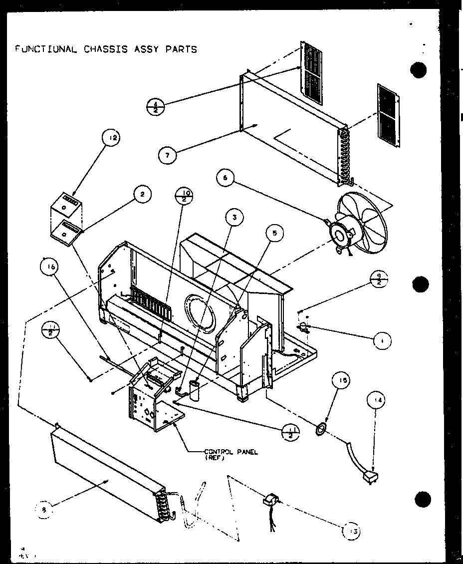 FUNCTIONAL CHASSIS ASSY PARTS (PTC09300E/P9999708R) (PTC09400E/P9806708R) (PTC09300EC/P9811708R) (PTC09400EC/P9872408R)