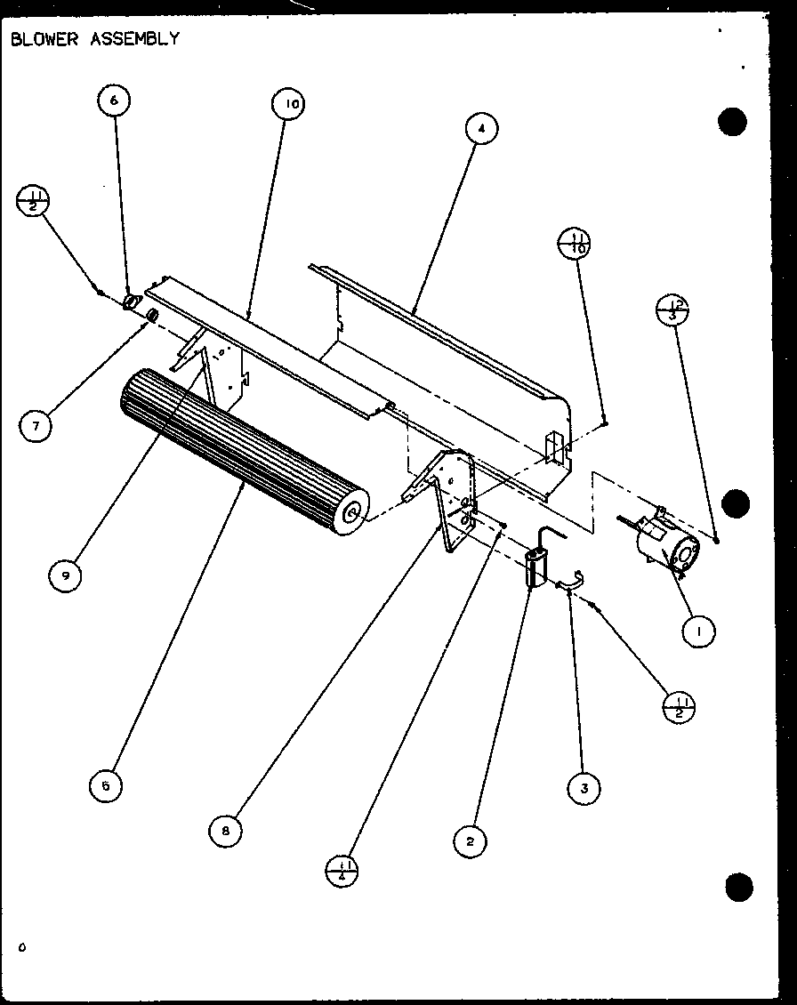 BLOWER ASSEMBLY (PTC09300E/P9999708R) (PTC09400E/P9806708R) (PTC09300EC/P9811708R) (PTC09400EC/P9872408R)