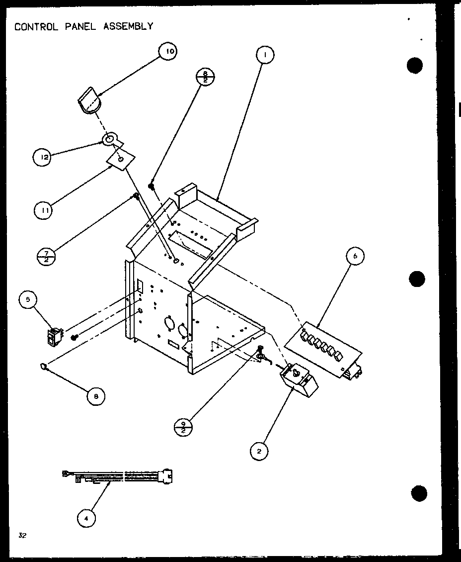 CONTROL PANEL ASSEMBLY (PTC09300E/P9999708R) (PTC09400E/P9806708R) (PTC09300EC/P9811708R) (PTC09400EC/P9872408R)