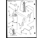 Amana PTC15300E/P9999722R compressor & tubing (ptc09300e/p9999708r) (ptc09400e/p9806708r) (ptc09300ec/p9811708r) (ptc09400ec/p9872408r) diagram