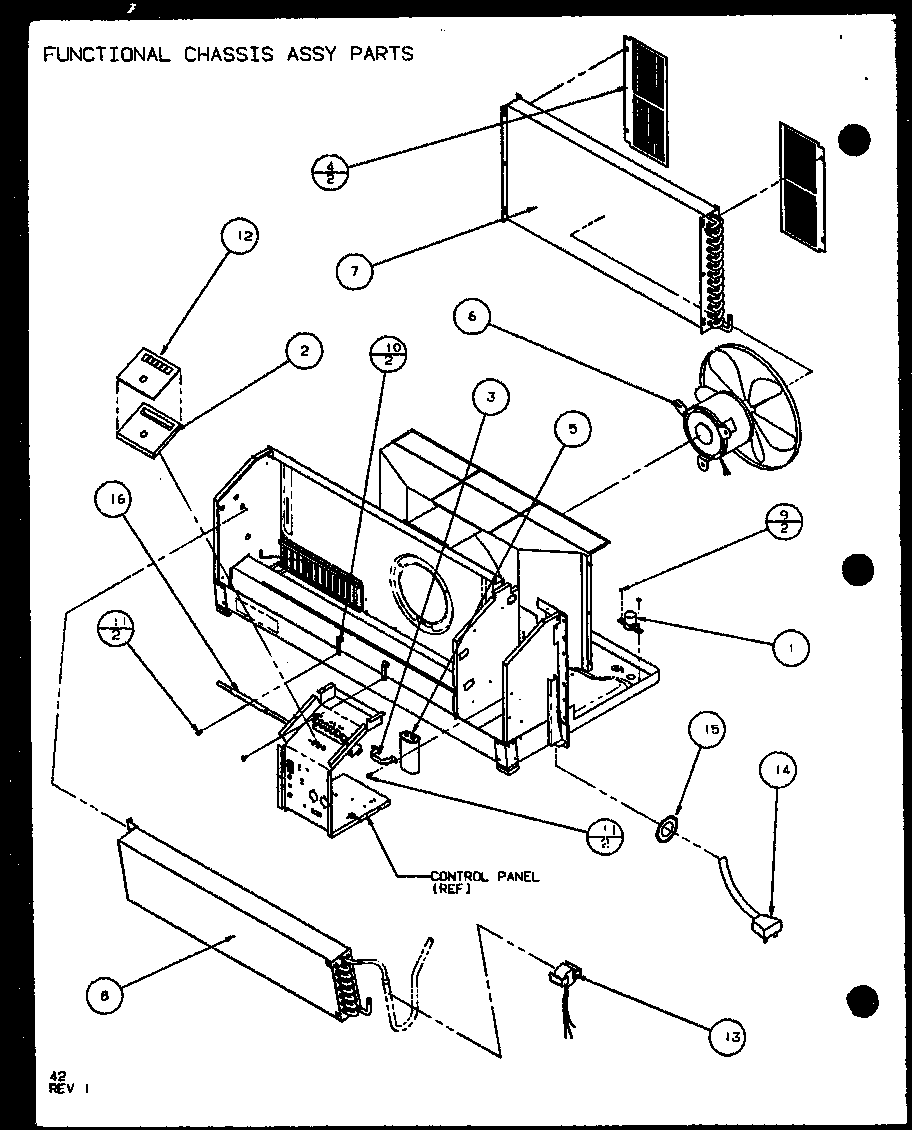 FUNCTIONAL CHASSIS ASSY PARTS (PTC12300E/P9999715R) (PTC12400E/P9806715R) (PTC12300EC/P9811715R) (PTC12400EC/P9872415R)