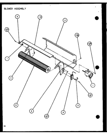 Blower assembly (ptc12300e/p9999715r) (ptc12400e/p9806715r) (ptc12300ec/p9811715r) (ptc12400ec/p9872415r)