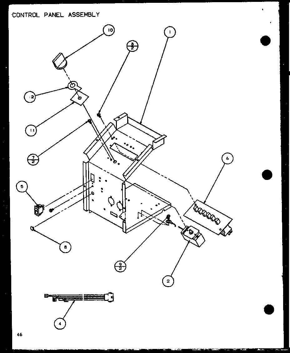 CONTROL PANEL ASSEMBLY (PTC12300E/P9999715R) (PTC12400E/P9806715R) (PTC12300EC/P9811715R) (PTC12400EC/P9872415R)