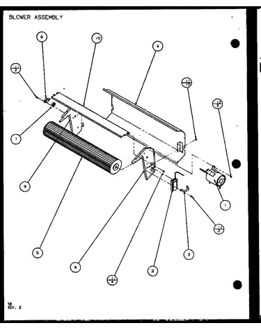 Blower assembly (ptc12300e/p9999729r) (ptc12400e/p9806729r) (ptc12300ec/p9811729r) (ptc12400ec/p9872429r)