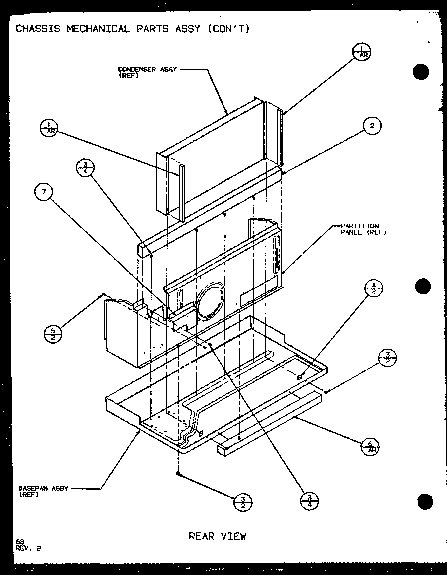 CHASSIS MECHANICAL PARTS ASS (PTC15300E/P9999722R) (PTC15400E/P9806722R) (PTC15300EC/P9811722R) (PTC15400EC/P9872422R)