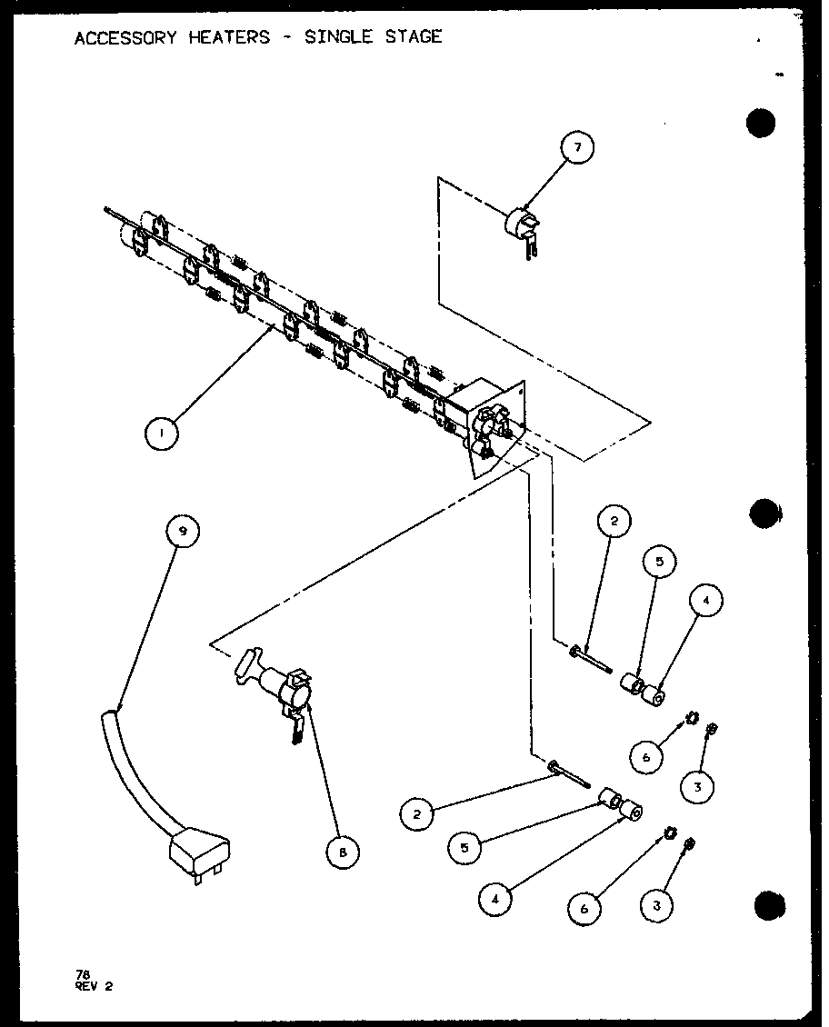 (230/208V.,1.5KW) (230/208V.,2.5KW) (230/208V.,3.0KW) (230/208V.,3.5KW)