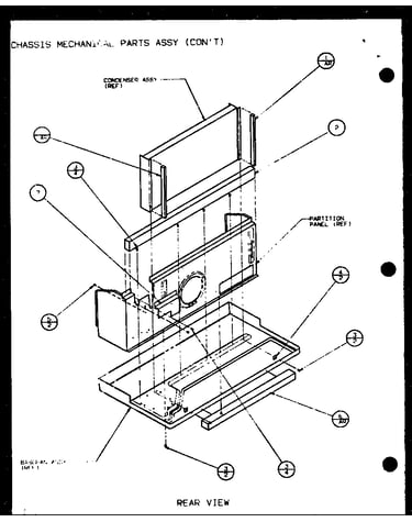 Chassis mechanical parts assy (con^t) (pth07400er/p9872101r) (pth07300er/p9812601r)