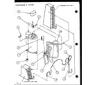 Amana PTH09400ER/P9872108R compressor & tubing (pth07400er/p9872101r) (pth07300er/p9812601r) diagram