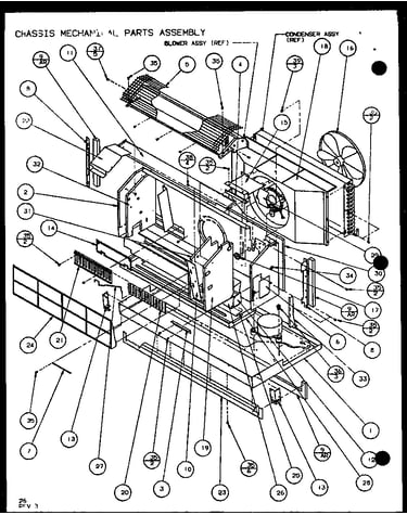 Chassis mechanical parts essembly (pth09300er/p9812608r) (pth09400er/p9872108r)