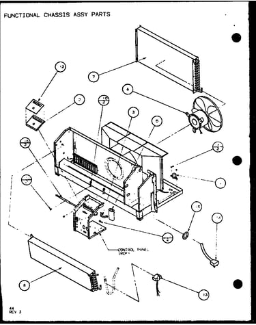 Functional chassis assy parts (pth09300fr/p1103401r) (pth09400fr/p1103501r) (pth12300er/p9812615r)