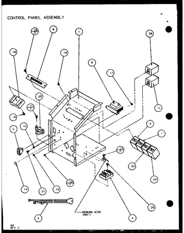 Control panel assembly (pth12300er/p9812615r) (pth12400er/p9872115r)