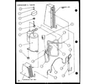 Amana PTH09400FR/P1103501R compressor & tubing (pth12300er/p9812615r) (pth12400er/p9872115r) diagram