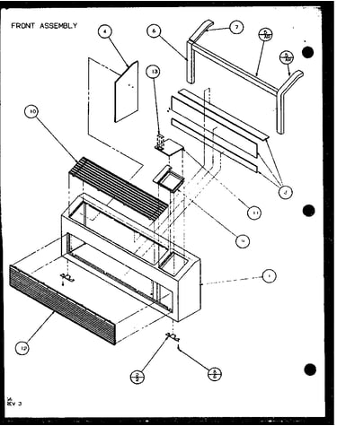 Front assembly (pth12300er/p9812629r) (pth12400er/p9872129r)