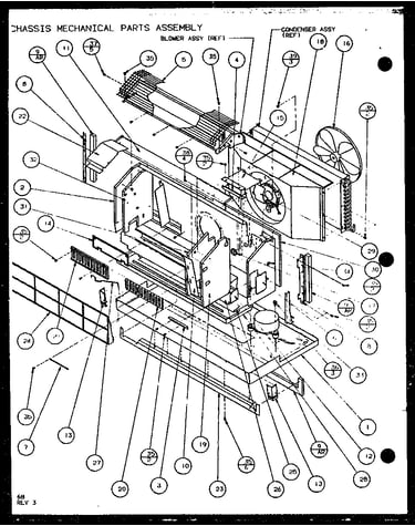 Chassis mechanical parts assembly (pth12300er/p9812629r) (pth12400er/p9872129r)