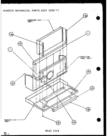 Chassis mechanical parts assy (con^t) (pth15300er/p9812622r) (pth15400er/p9872122r)
