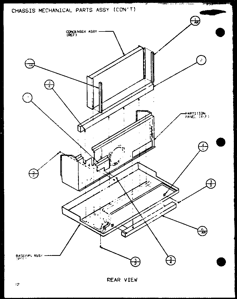 CHASSIS MECHANICAL PARTS ASSY (PTC07400ER/P9872201R) (PTC07300ER/P9812501R)