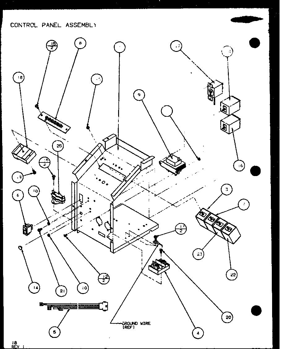 CONTROL PANEL ASSEMBLY (PTC07400ER/P9872201R) (PTC07300ER/P9812501R)