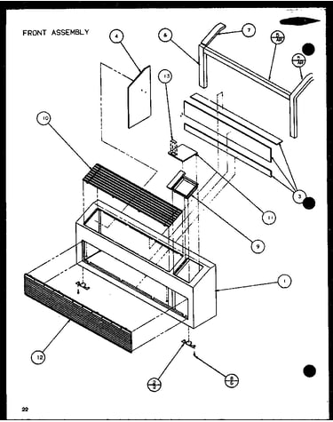 Front assembly (ptc09300er/p9812508r) (ptc09400er/p9872208r)