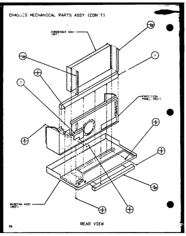 Chassis mechanical parts assy (ptc09300er/p9812508r) (ptc09400er/p9872208r)