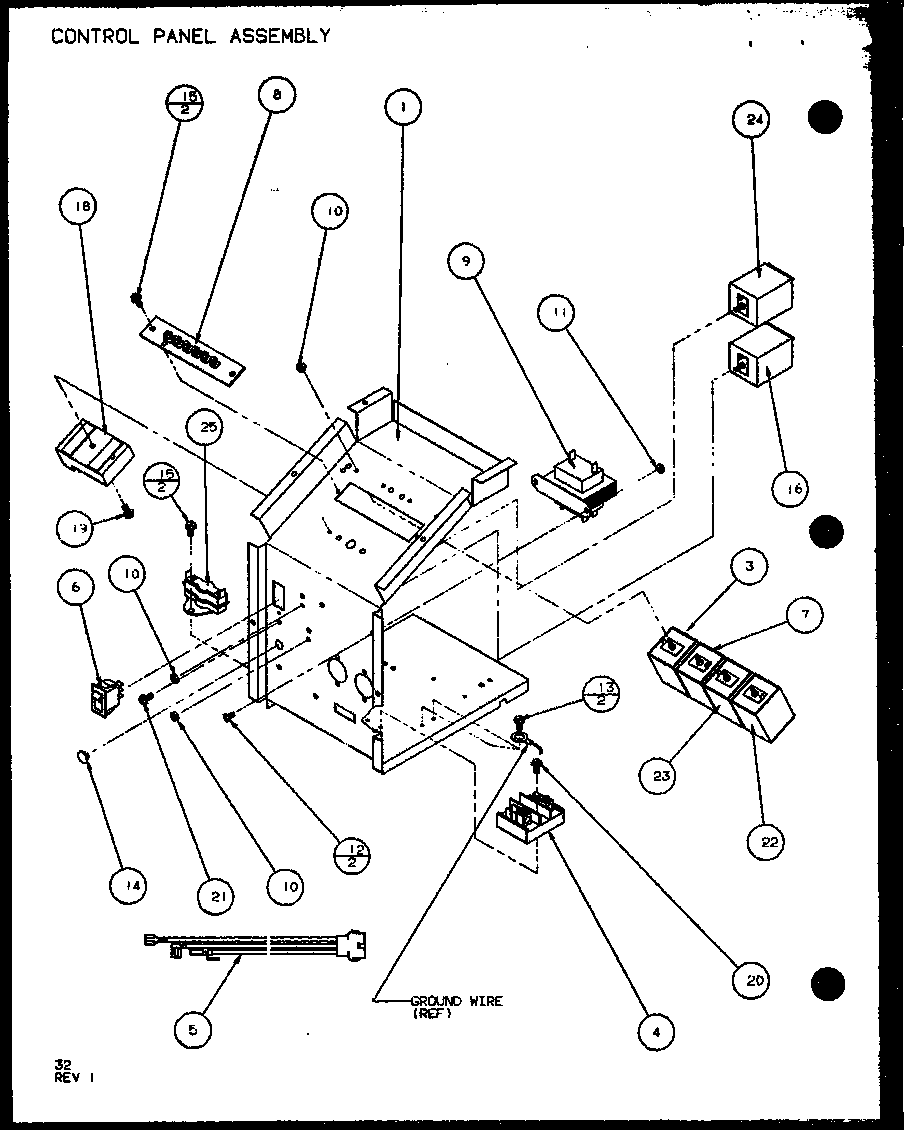 CONTROL PANEL ASSEMBLY (PTC09300ER/P9812508R) (PTC09400ER/P9872208R)