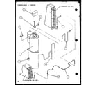 Amana PTC12400ER/P9872115R compressor & tubing (ptc09300er/p9812508r) (ptc09400er/p9872208r) diagram