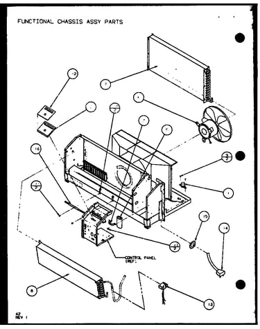 Functional chassis assy parts (ptc12300er/p9812515r) (ptc12400er/p9872215r)