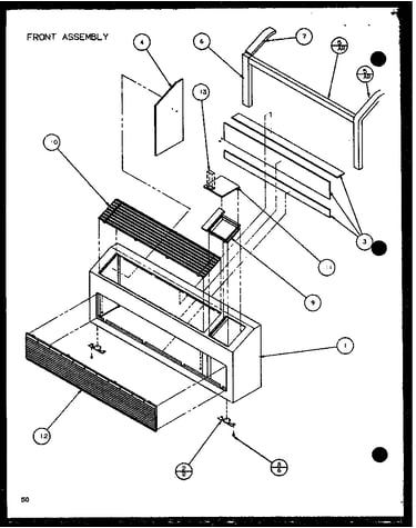 Front assembly (ptc12300er/p9812529r) (ptc12400er/p9872229r)