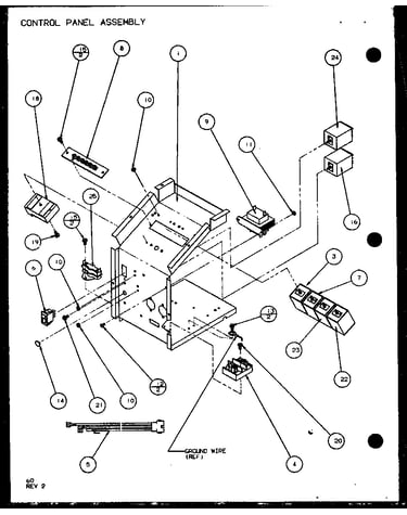 Control panel assembly (ptc12300er/p9812529r) (ptc12400er/p9872229r)