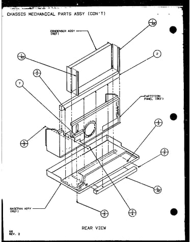 Chassis mechanical parts assy (ptc15300er/p9812522r) (ptc15400er/p9872222r)