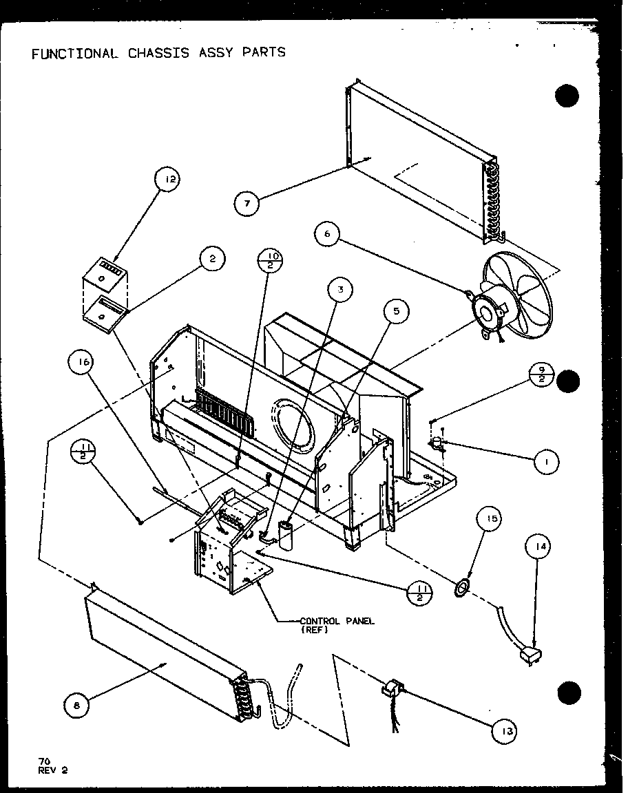 FUNCTIONAL CHASSIS ASSY PARTS (PTC15300ER/P9812522R) (PTC15400ER/P9872222R)