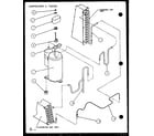 Amana PTC12400ER/P9872129R compressor & tubing (ptc15300er/p9812522r) (ptc15400er/p9872222r) diagram
