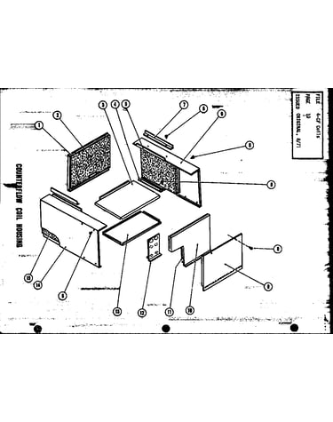 Counterflow coil housing