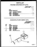 Horizontal filter cabinet (hfc) (hfc16/p9926001f) (hfc20/p9926002f) (hfc24/p9926003f)