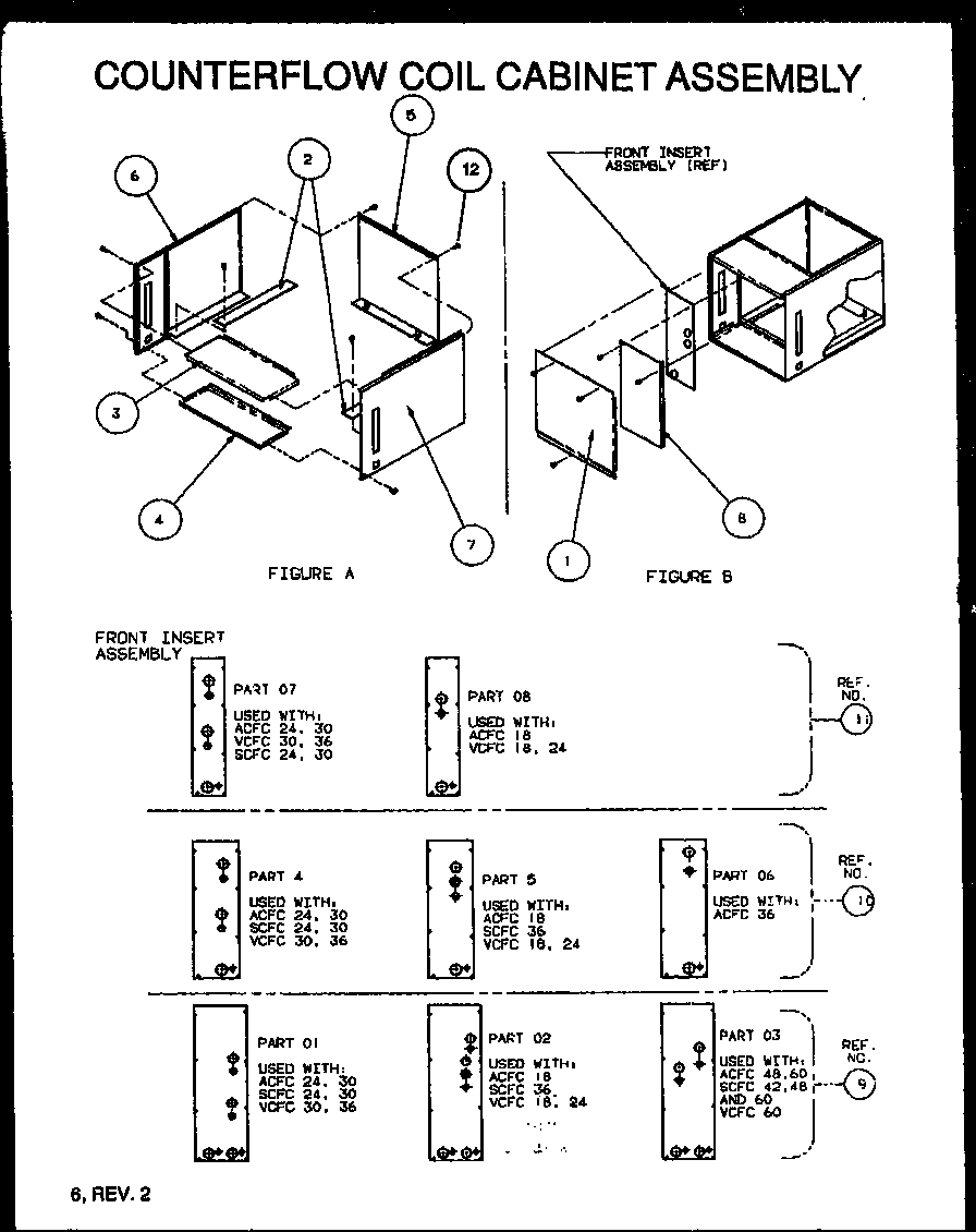 Counterflow coil cabinet assembly (ccc16/p1101901c) (ccc20/p1101902c) (ccc24/p1101903c)