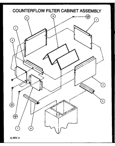 Counterflow filter cabinet assembly (cfc16/p9926101f) (cfc20/p9926102f) (cfc24/p9926103f) (cfc20d/p9926104f)