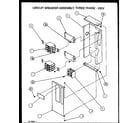 Amana PHK05A1/P1153207C circuit breaker assembly diagram