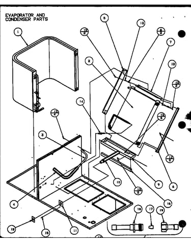 Evaporator and condenser parts (spho42001a/p9999205c) (spho42003a/p9999206c) (spho48001a/p9999207c) (spho48003a/p9999208c) (spho60001a/p9999209c) (spho60003a/p9999210c)