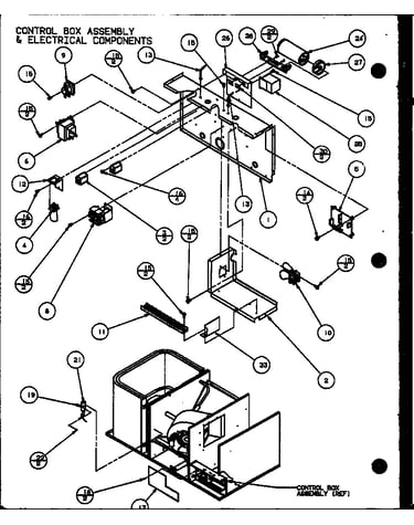 Control box assembly & electrical components (spho42001a/p9999205c) (spho42003a/p9999206c) (spho48001a/p9999207c) (spho48003a/p9999208c) (spho60001a/p9999209c) (spho60003a/p9999210c)