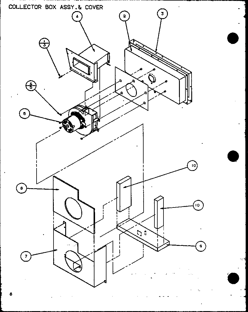Collector box assy. & cover (spcg420901a/p9999401c) (spcg420903a/p9999402c) (spcg421151a/p9999403c) (spcg421153a/p9999404c)