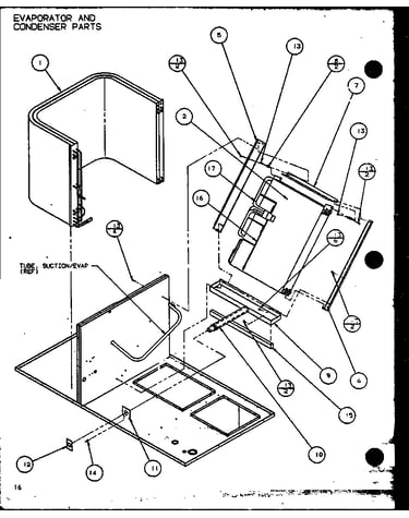 Evaporator and condenser parts (spcg420901a/p9999401c) (spcg420903a/p9999402c) (spcg421151a/p9999403c) (spcg421153a/p9999404c)