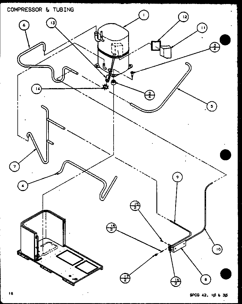 COMPRESSOR & TUBING (SPCG420901A/P9999401C) (SPCG420903A/P9999402C) (SPCG421151A/P9999403C) (SPCG421153A/P9999404C)