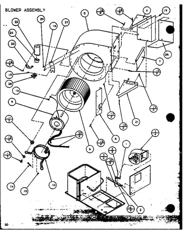 Blower assembly (spcg420901a/p9999401c) (spcg420903a/p9999402c) (spcg421151a/p9999403c) (spcg421153a/p9999404c)