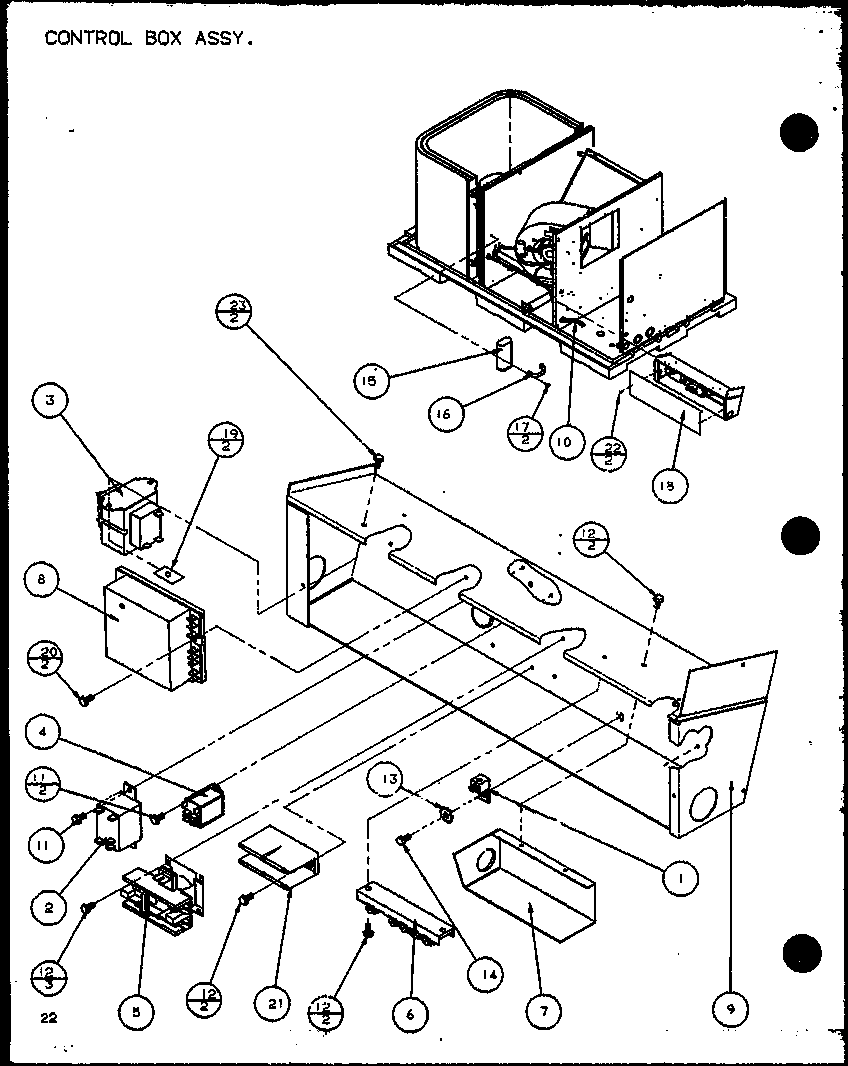 Control box assy. (spcg420901a/p9999401c) (spcg420903a/p9999402c) (spcg421151a/p9999403c) (spcg421153a/p9999404c)