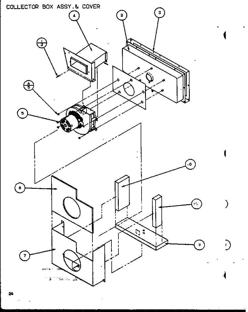 COLLECTOR BOX ASSY. & COVER (SPCG480901A/P9999407C) (SPCG480903A/P9999408C) (SPCG481151A/P9999409C) (SPCG481153A/P9999410C) (SPCG481351A/P9999411C) (SPCG481353A/P9999412C)