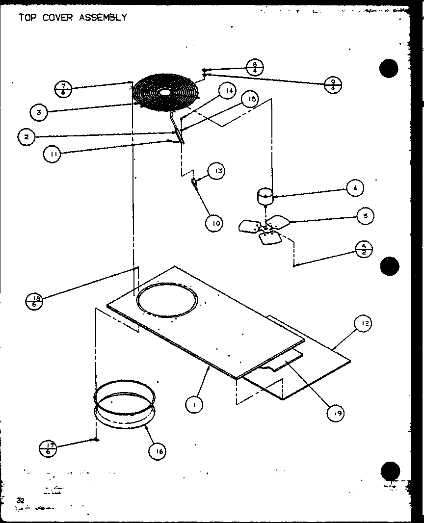 Top cover assembly (spcg480901a/p9999407c) (spcg480903a/p9999408c) (spcg481151a/p9999409c) (spcg481153a/p9999410c) (spcg481351a/p9999411c) (spcg481353a/p9999412c)
