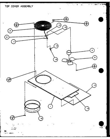 Top cover assembly (spcg480901a/p9999407c) (spcg480903a/p9999408c) (spcg481151a/p9999409c) (spcg481153a/p9999410c) (spcg481351a/p9999411c) (spcg481353a/p9999412c)