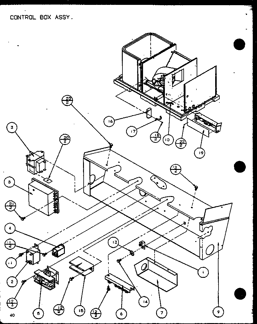 Control box assy. (spcg480901a/p9999407c) (spcg480903a/p9999408c) (spcg481151a/p9999409c) (spcg481153a/p9999410c) (spcg481351a/p9999411c) (spcg481353a/p9999412c)