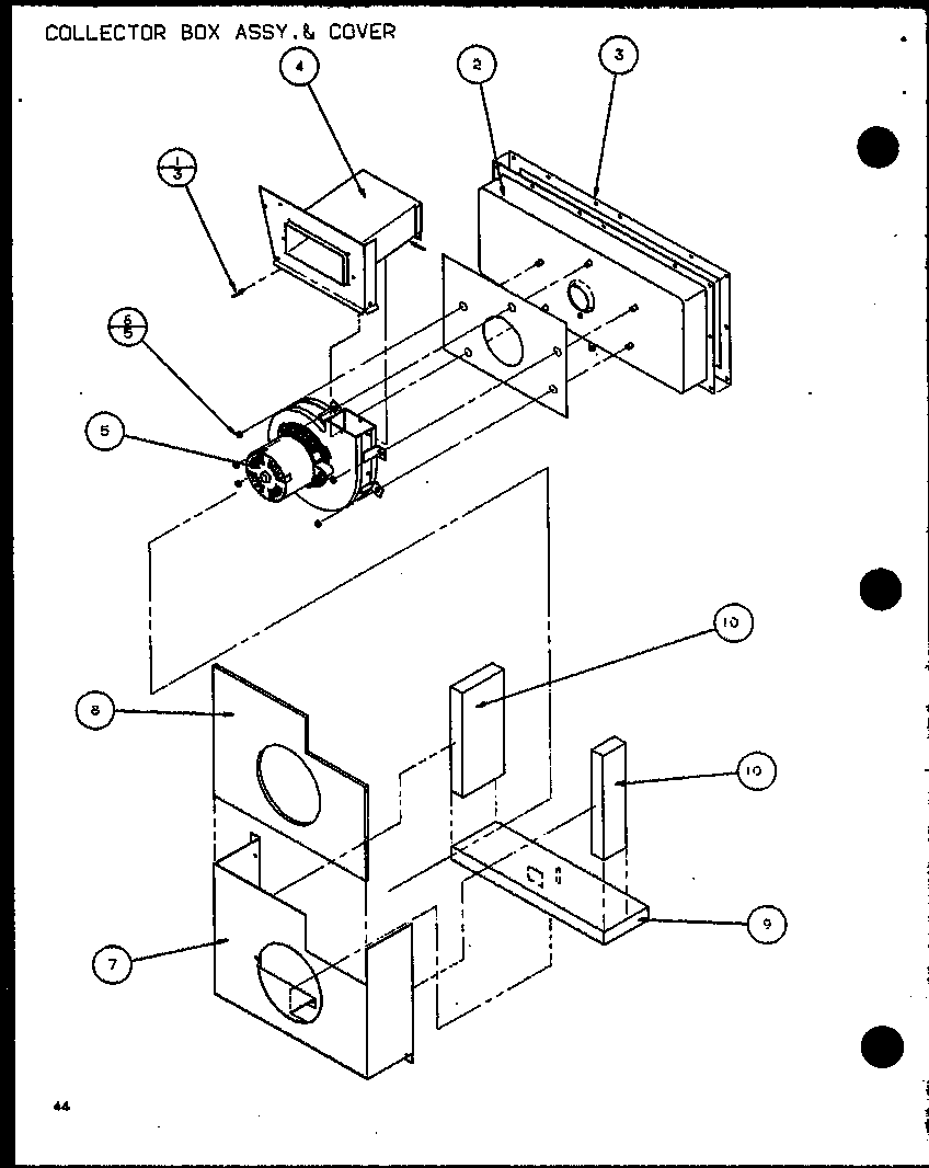 COLLECTOR BOX ASSY. & COVER (SPCG600901A/P9999413C) (SPCG600903A/P9999414C) (SPCG601151A/P9999415C) (SPCG601153A/P9999416C) (SPCG601351A/P9999417C) (SPCG601353A/P9999418C)